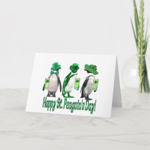 Happy St. Pinguin's Day Karte