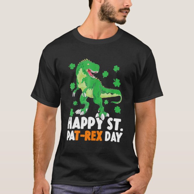Happy St. REX Day Penguin Cute Funny Saurus 2022 T-Shirt (Vorderseite)