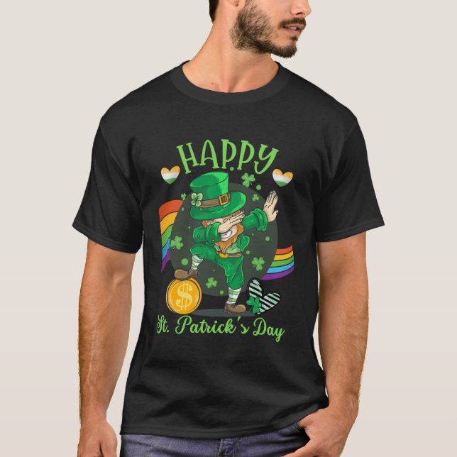 Happy St Saint Patrick s Day  Irish Leprechaun Dap T-Shirt (Vorderseite)