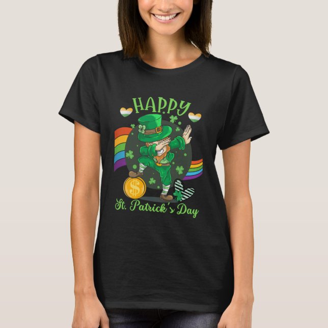Happy St Saint Patrick s Day  Irish Leprechaun Dap T-Shirt (Vorderseite)
