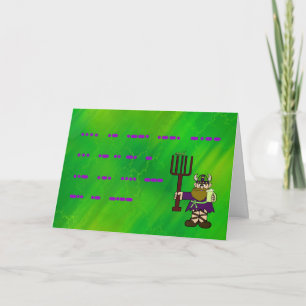 Happy St. Urho Day Morse Code Greeting Card Karte