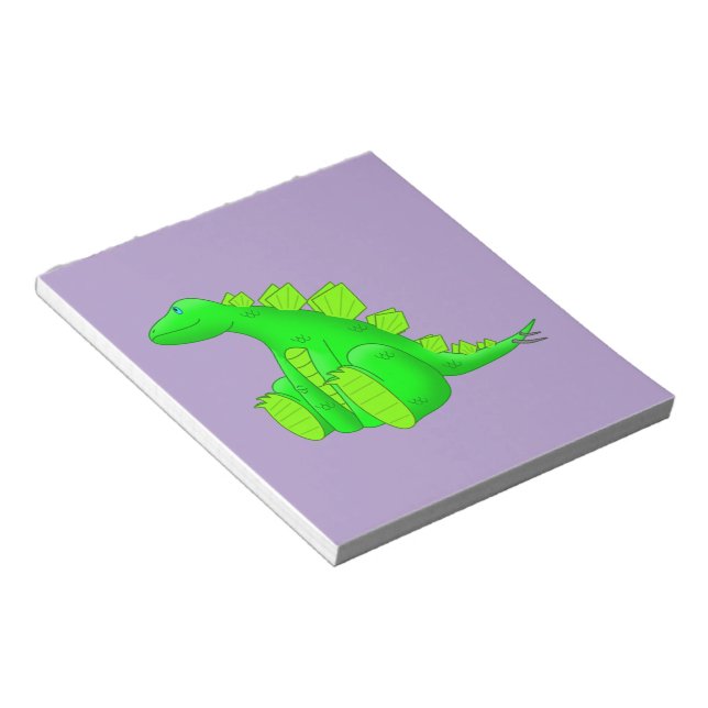 Happy Stegosaurus - Notizblock (angewinkelt)