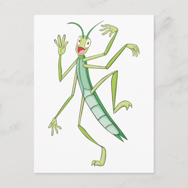 Happy Stick Insect Postkarte (Vorderseite)