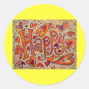 Happy Sticker