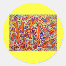 Happy Sticker