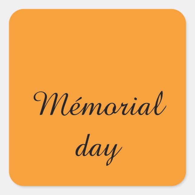 Happy stickers mémorial day (Vorderseite)