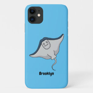 Happy stingray fish cartoon illustration Case-Mate iPhone hülle