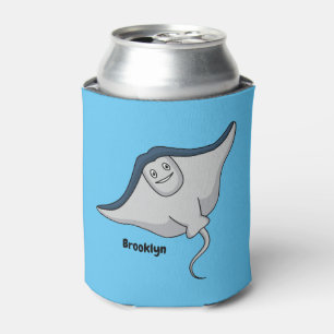 Happy stingray fish cartoon illustration dosenkühler