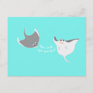 Happy Stingray Postkarte