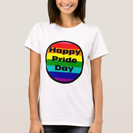 Happy Stolz Tag Regenbogen lgbtq T-Shirt