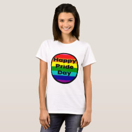 Happy Stolz Tag Regenbogen lgbtq T-Shirt
