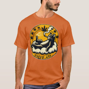 Happy Stoner Cat T-Shirt