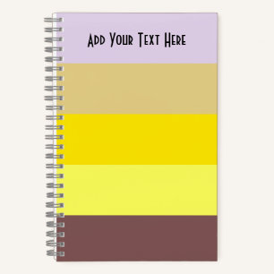 Happy Stripes Spiral Notebook Notizbuch