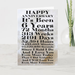 Happy Sugar 6. Jahrestag Karte