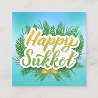 Happy Sukkot Custom Message Telefonnummerkarte