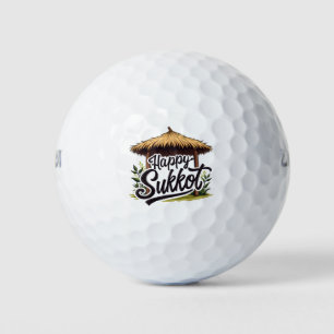 Happy Sukkot Jüdischer Urlaub Hanukkah Golfball