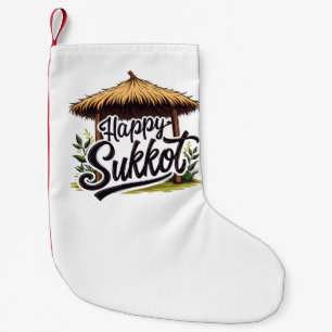 Happy Sukkot Jüdischer Urlaub Hanukkah Kleiner Weihnachtsstrumpf