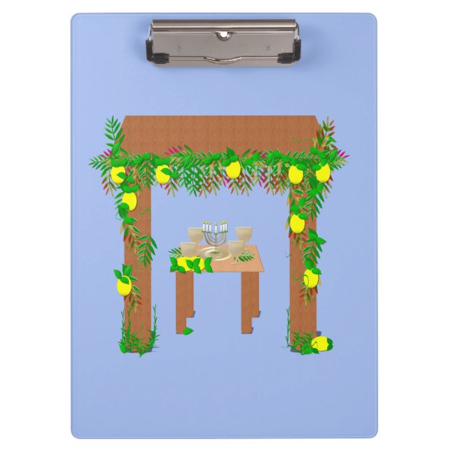 Happy Sukkot Klemmbrett (Vorderseite)