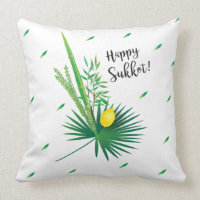 Happy Sukkot Lulav und Etrog Wasserfarbmuster