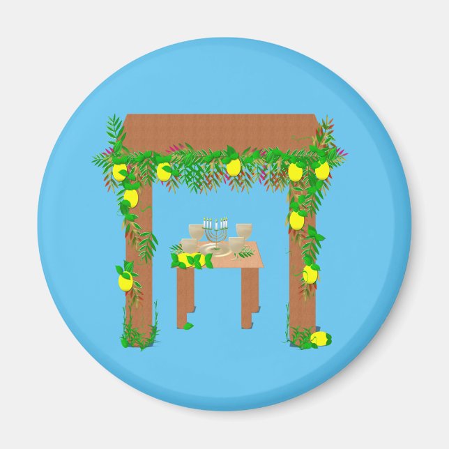 Happy Sukkot Magnet (Vorne)