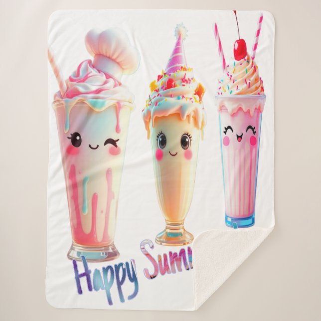 Happy Summer Day Sherpadecke (Vorderseite)