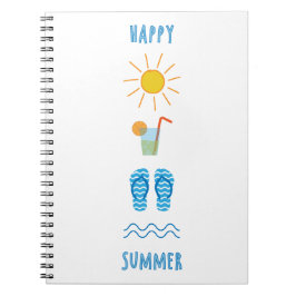 Happy Summer Foto Notebook Notizblock