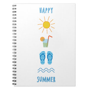 Happy Summer Foto Notebook Notizblock