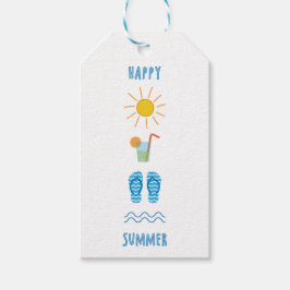 Happy Summer Gift Tag Geschenkanhänger