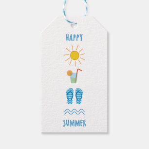 Happy Summer Gift Tag Geschenkanhänger