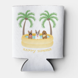 Happy Summer Hogs Schwimmbad Dosenkühler