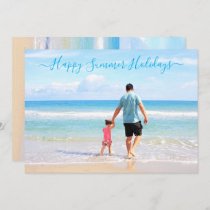 Happy Summer Holidays Card Benutzerdefiniertes Fot