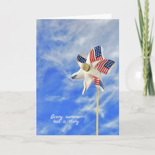 Happy Summer pinwheels Karte