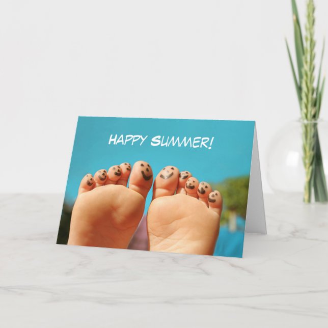 Happy Summer Toes Karte (Vorderseite)