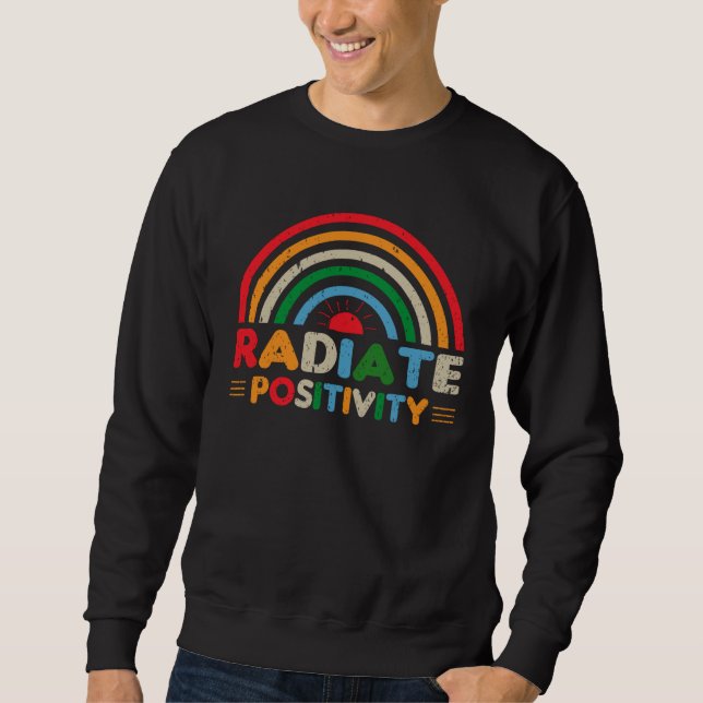 happy summer vacation radiate positivity great sweatshirt (Vorderseite)