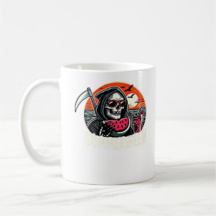 Happy Summerween Grim Sensenmann Watermelon Summer Kaffeetasse