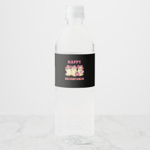 Happy Summerween Sommer Halloween Kostüme Ghost L Wasserflaschenetikett