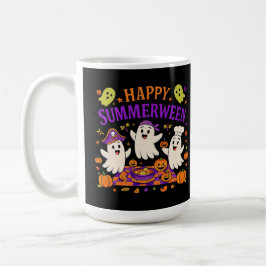 Happy Summerween Spooky Summer Ghost Kaffeetasse
