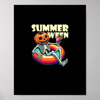Happy Summerween Summer Halloween Chill Poster