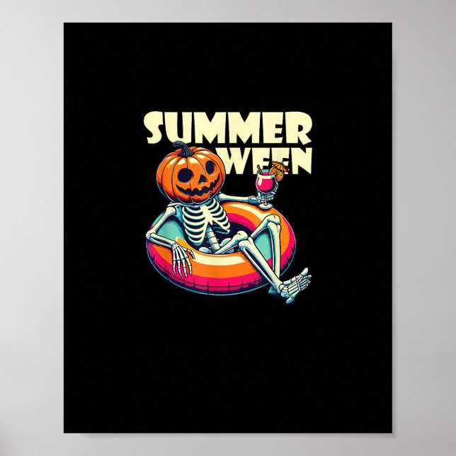 Happy Summerween Summer Halloween Chill Poster (Vorne)