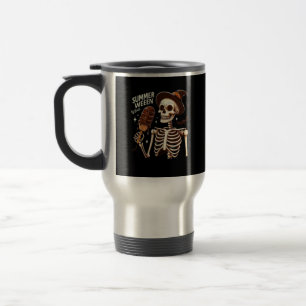 Happy Summerween Vibes Skeleton IceCream Summer Ha Reisebecher