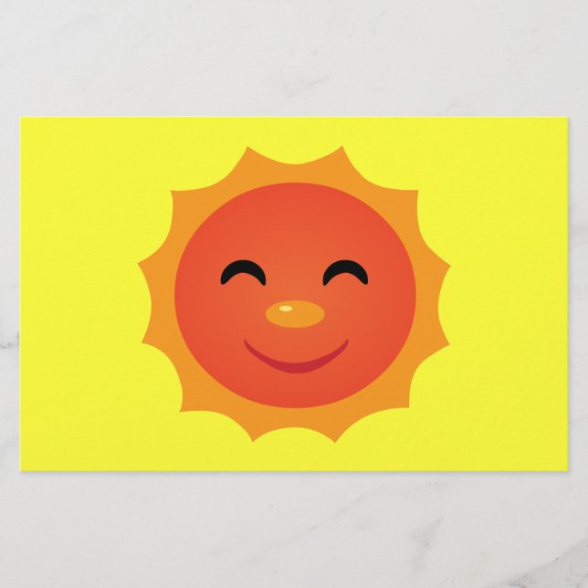 Happy Sun Briefpapier (Vorderseite)