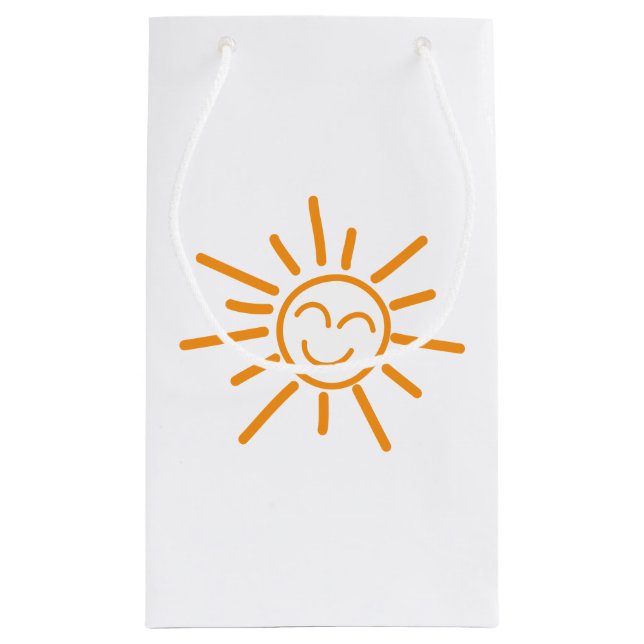 Happy Sun Geschenktasche Kleine Geschenktüte (Rückseite)