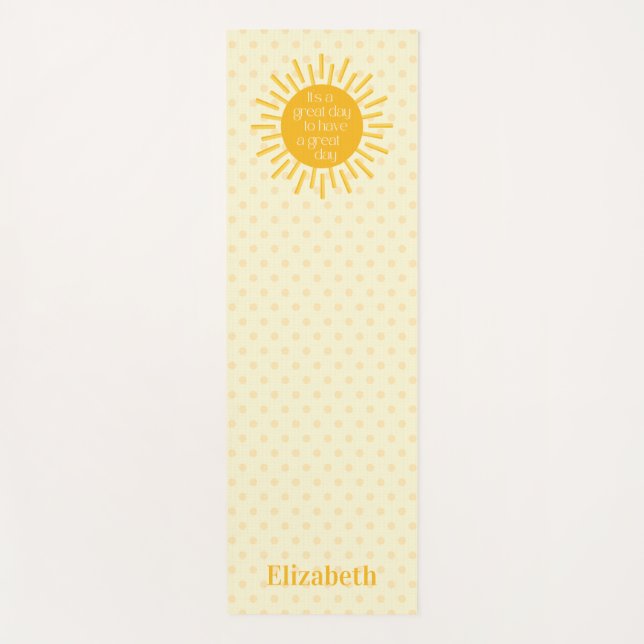 Happy Sun Great Day Morning Stretching Yogamatte (Vorderseite)