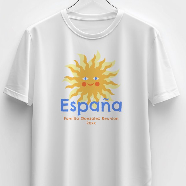Happy Sun Spain Italy Mexico Family Reunion T-Shirt (Von Creator hochgeladen)