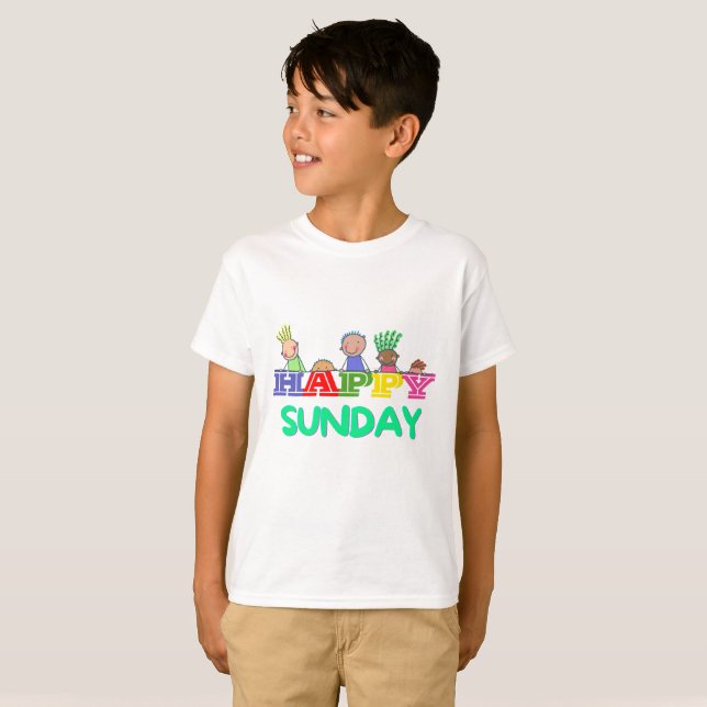 Happy Sunday T-Shirt (Vorne ganz)