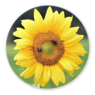 Happy Sunflower Keramik Knob Keramikknauf