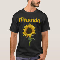Happy Sunflower - Miranda Name