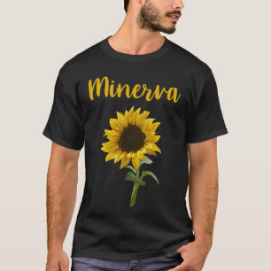 Happy Sunflower - Name Minerva T-Shirt