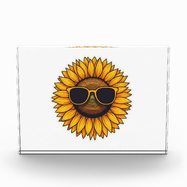 Happy Sunflower Summer Fotoblock (Vorderseite)