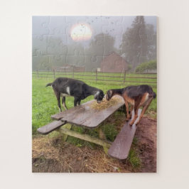 Happy Sunset Goats Puzzle